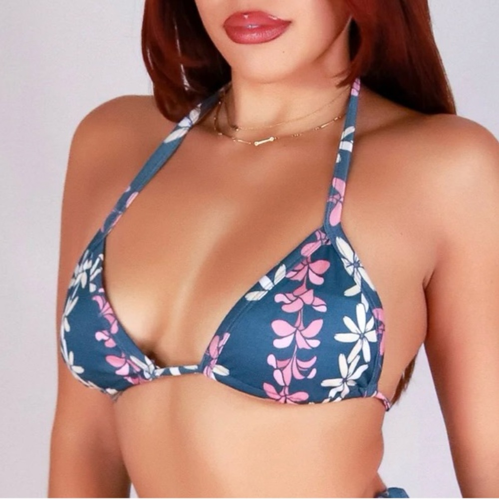 LUZ PLUMERIA TIARE BIKINI TOP, SIZE LARGE, BNWT